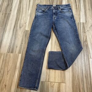 Faherty Jean's Men's 34X32 (measures 34X29) Slim Straight East lake Wash Denim